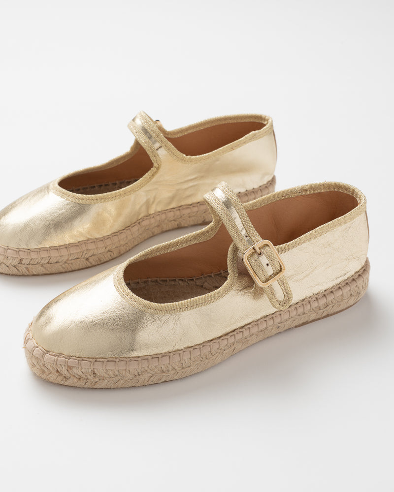 Marcela Gold Espadrilles