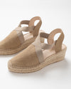 Beige Espartina Low Wedge Espadrilles