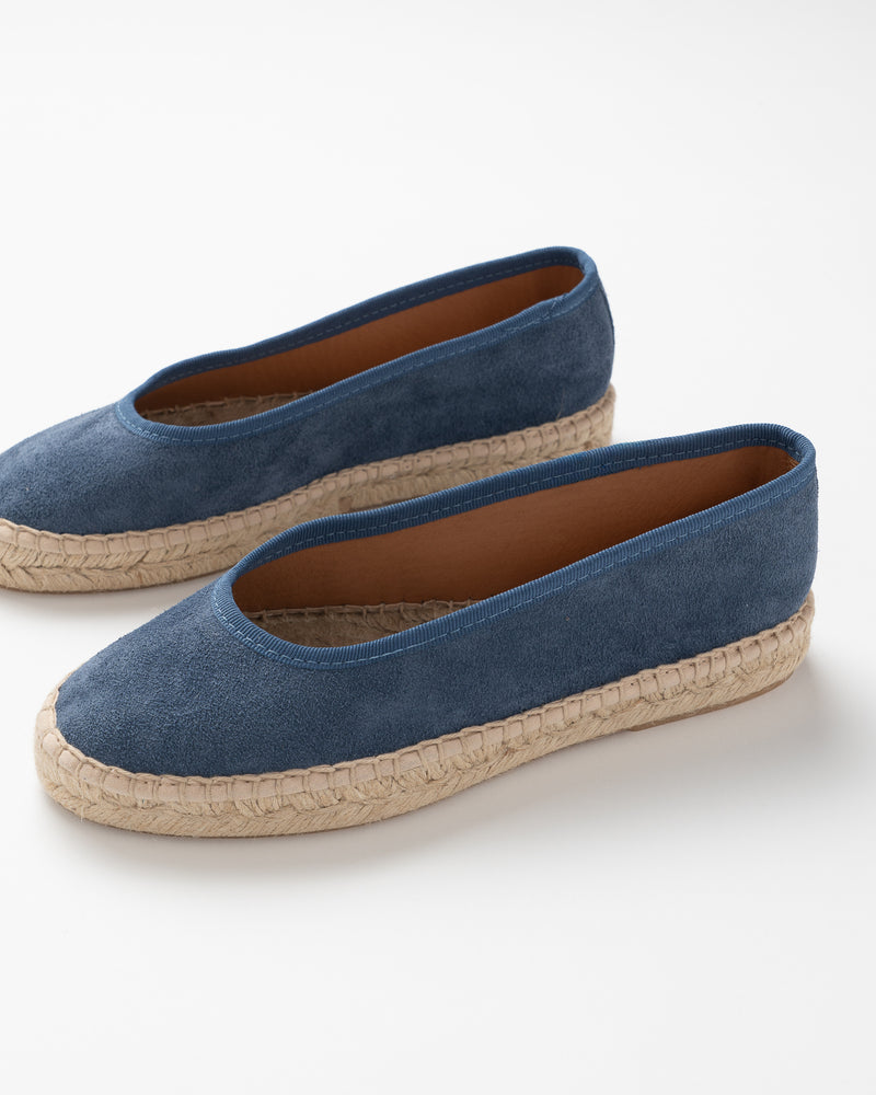 Blue Ballet Flats Espadrilles