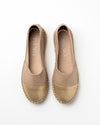 Gold Pointed Palermo Espadrilles