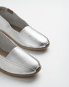 Basic Folia Silver Leather Espadrille
