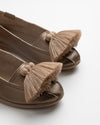 Bronze Leather Espadrille