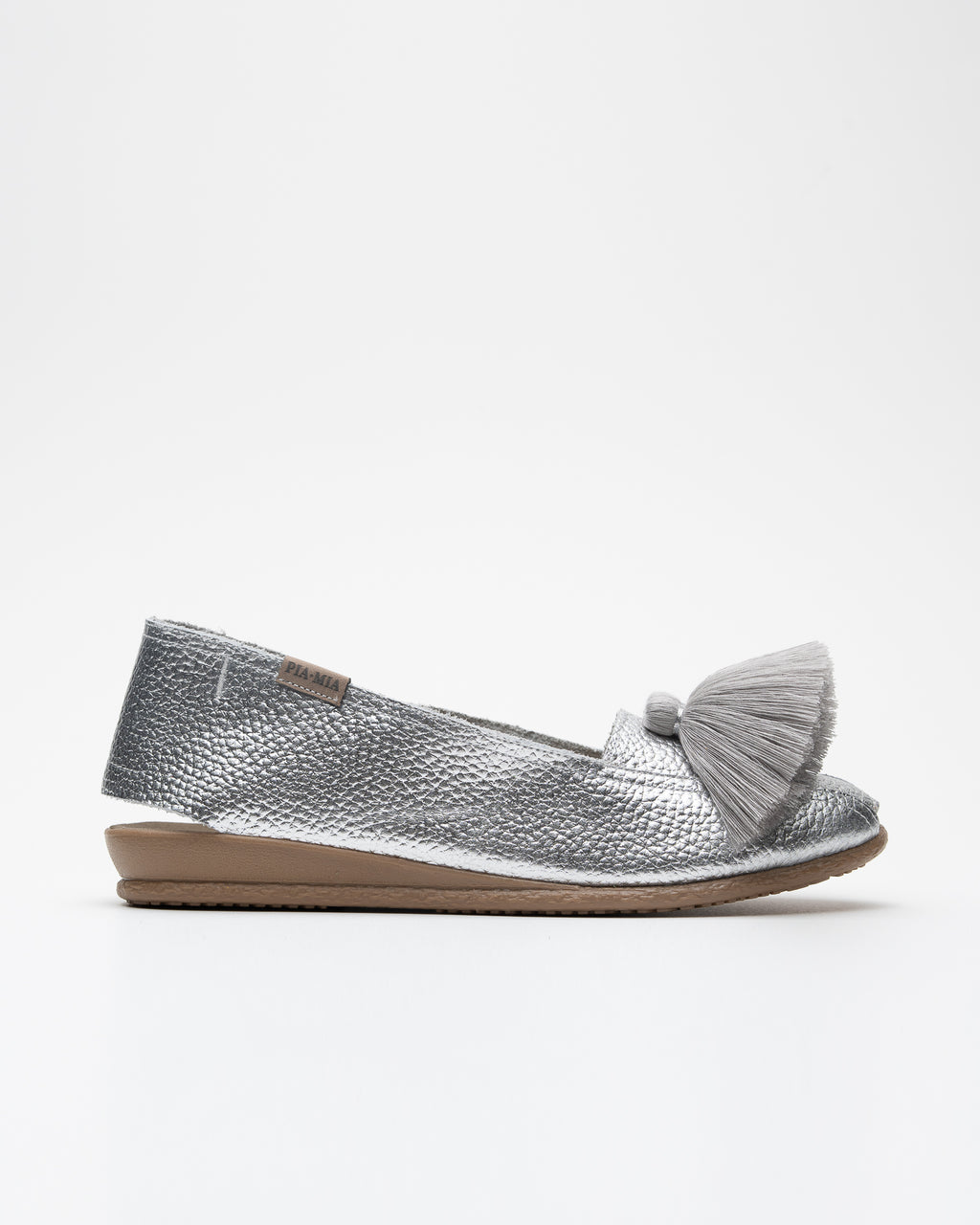 Folia Silver Leather Espadrille