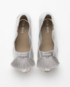 Folia Silver Leather Espadrille