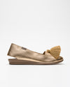 Folia Gold Leather Espadrille