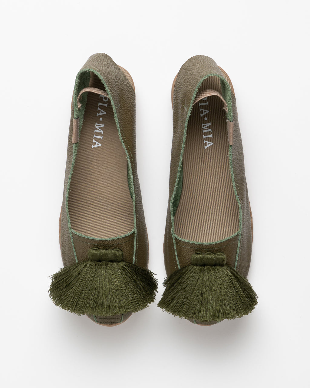 Verde Pino Leather Espadrille