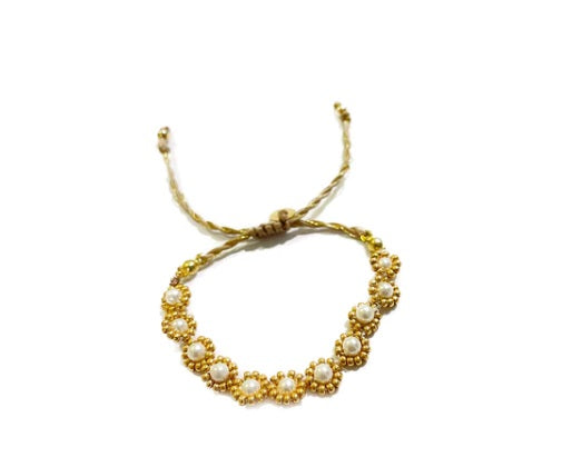 Marguerite Gold Bracelet